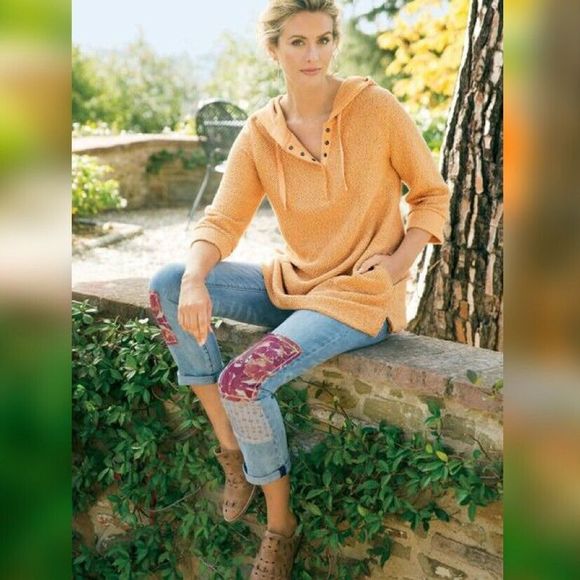 Soft Surroundings Denim - Soft Surroundings Jeans Elle Patchwork Boho Denim